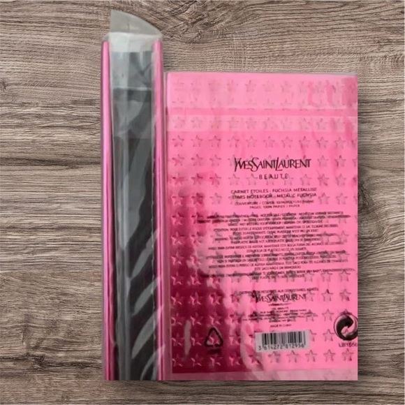 YSL Beauty Fuchsia Star Pattern Notebook - Picture 2 of 5